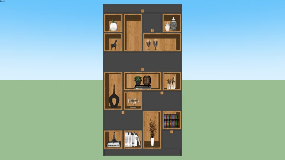 Estante com Decoração