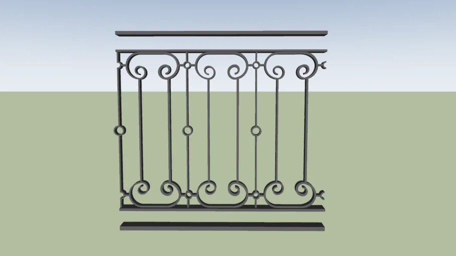 WROUGHT IRON RAILING | 3D Warehouse