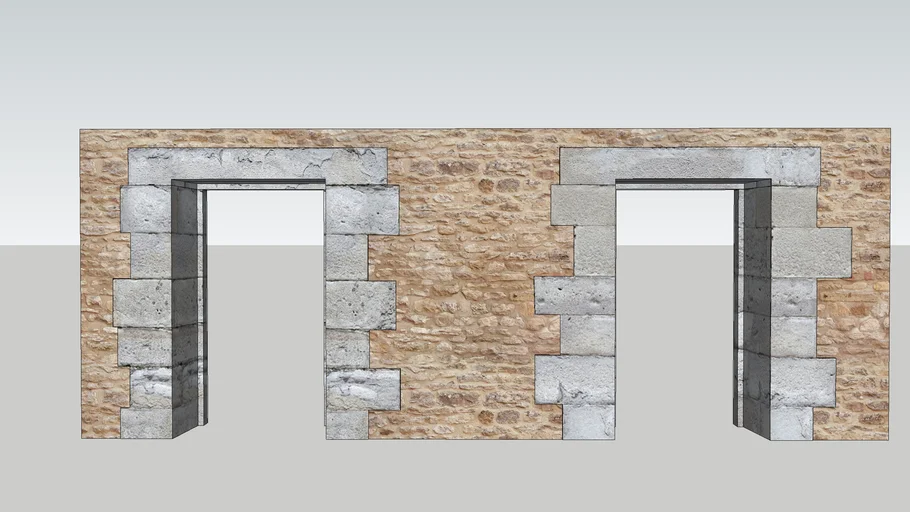 Muro de Piedra con puertas