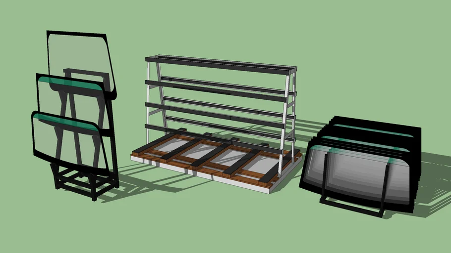 Glass and Windshield rack | 3D Warehouse