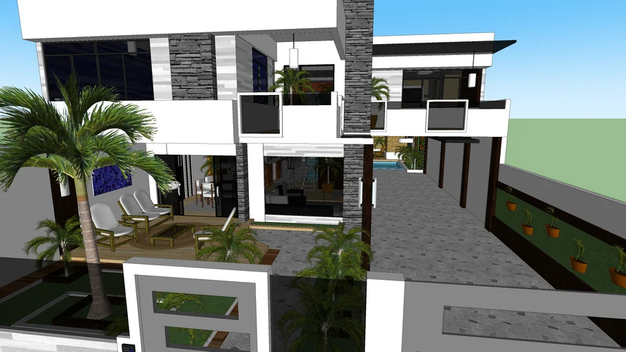 Modelo 3D - Casa Moderna
