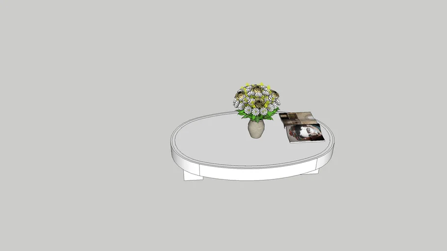 oval coffee table
