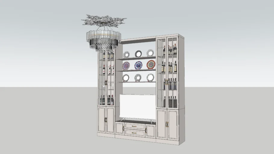 Tủ TV tân cổ điển - Neoclassical TV cabinet