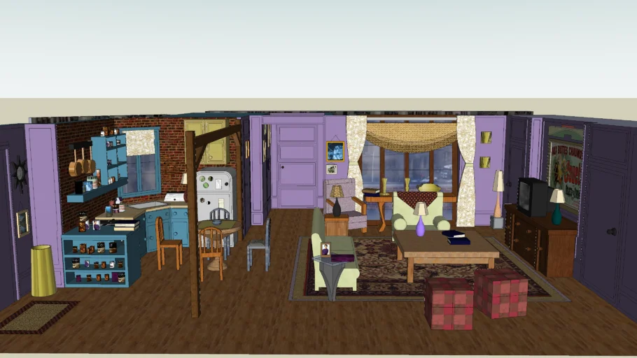 Friends'  Chandler and Monica's apartment