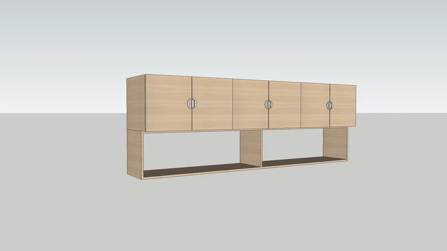Overhead storage cabinets and shelves
