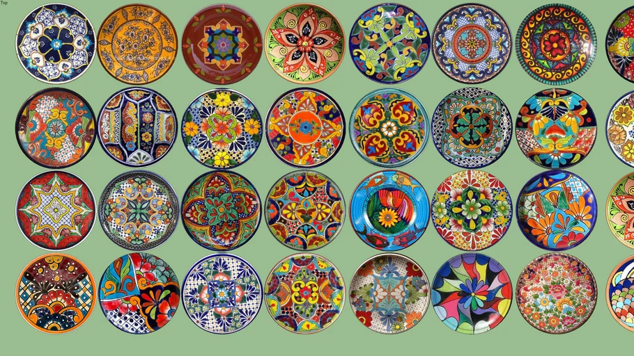 PLATOS DE CERAMICA MEXICANO MEXICO