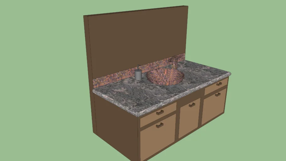Bathroom sink set