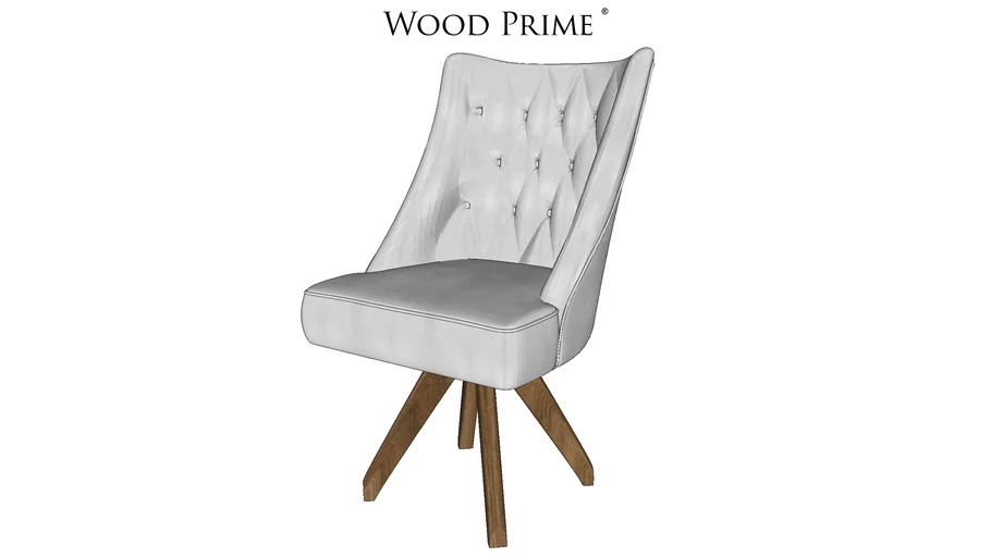 Cadeira de Jantar Ellos Giratórias - Wood Prime