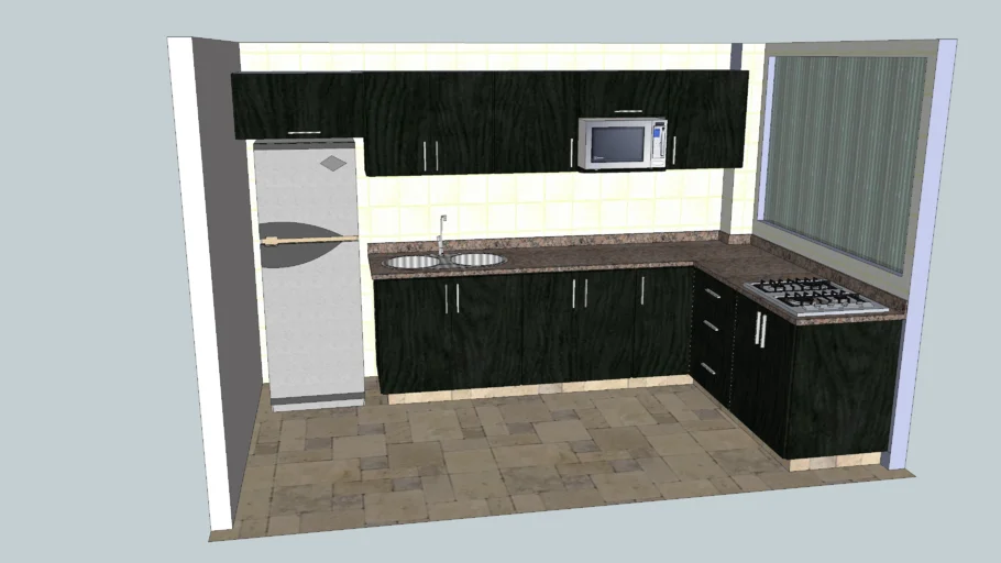 cocina en l