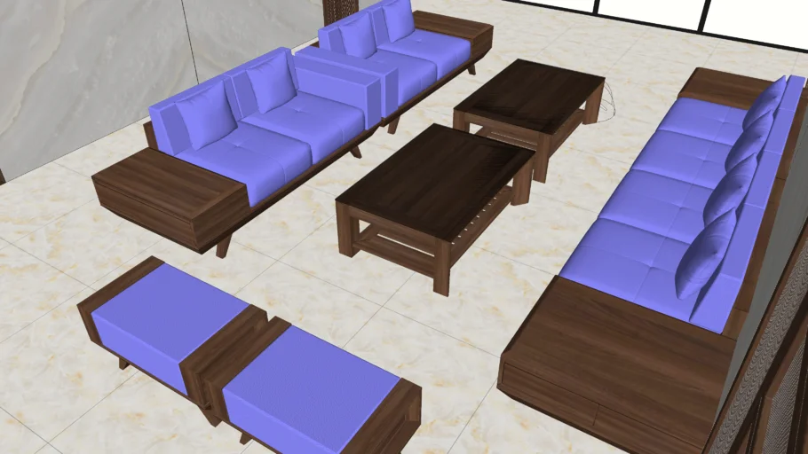 Đồng Gia wooden sofa