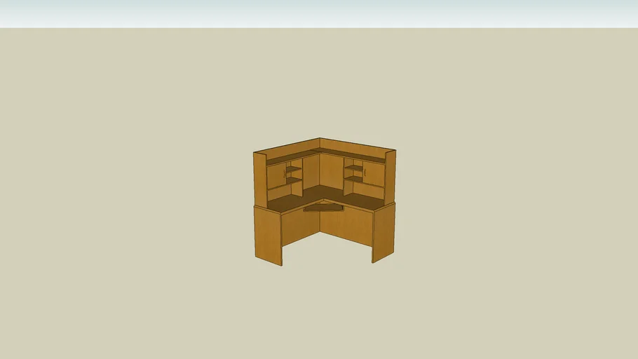 Corner computer desk