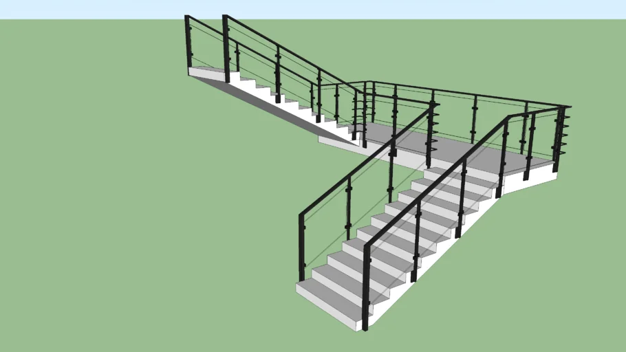 Glass Railing Stairs