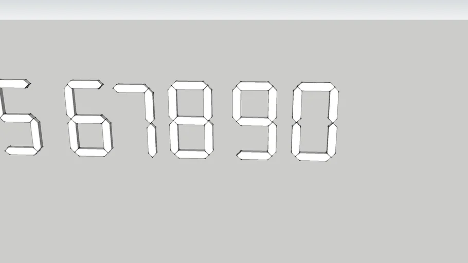 Digital Numbers 0-9