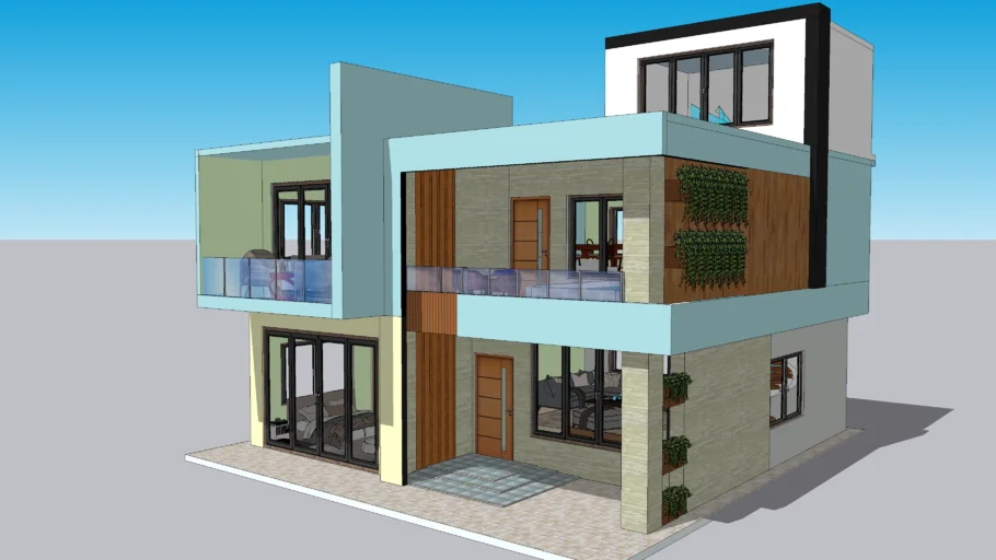 Duplex House - Model - 3D Warehouse