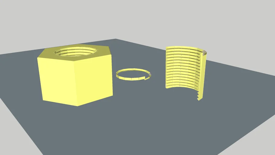 Nut 3 1/2 Inch 4 Threads Per Inch