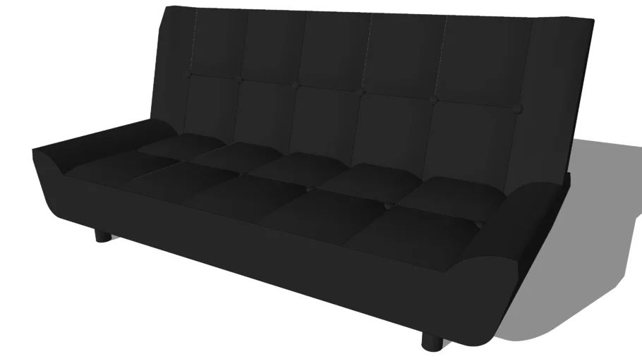 CLOUD, Canapé clic-clac convertible 3 places noir, Maisons du monde, ref : 156324, prix : 299,90 €