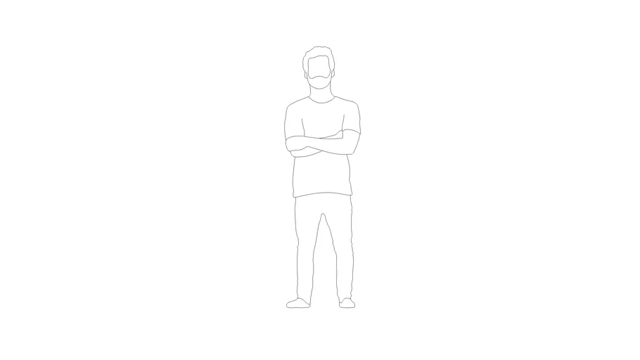 man standing casual