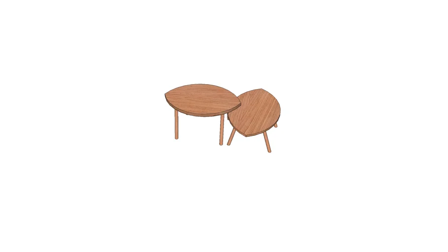Wooden coffee table