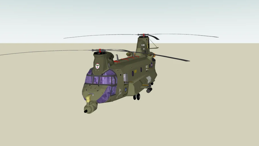 Boeing Ach-47a Chinook Armored Gunship Us Vietnam Version