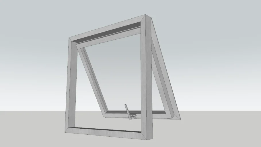 600mm wide Top Hung Window