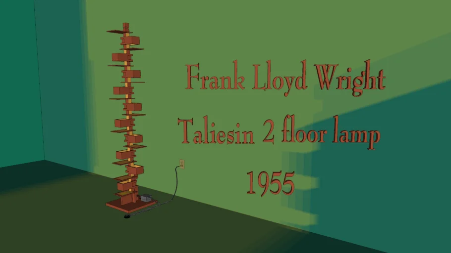 Frank Lloyd Wright Taliesin 2 floor lamp