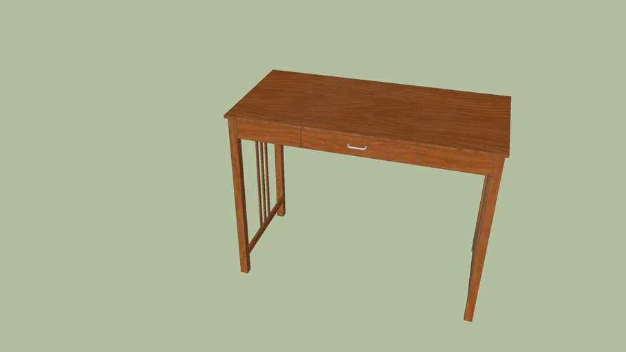 Wooden desk with drawer