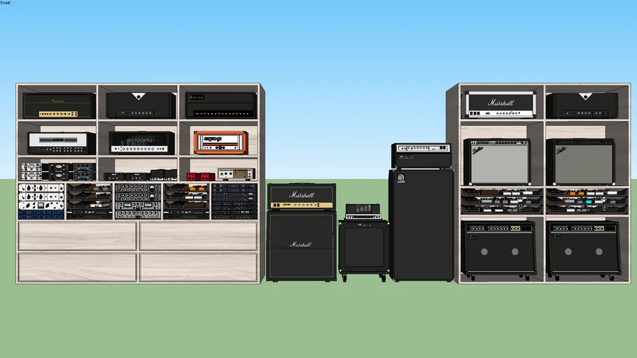 Guitar Amplifier Head & Cab Shelves