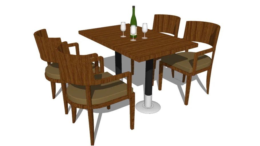 RESTAURANT 4 SEATER DINING TABLE