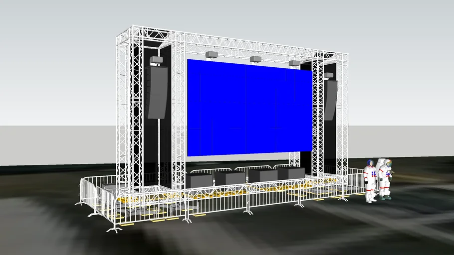 screen structure for 6x3.5m