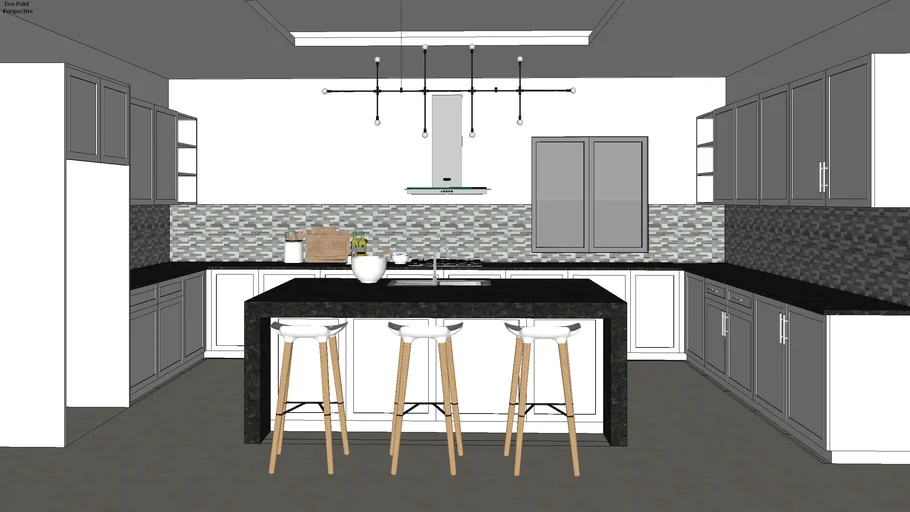 Detailed Kitchen with textures