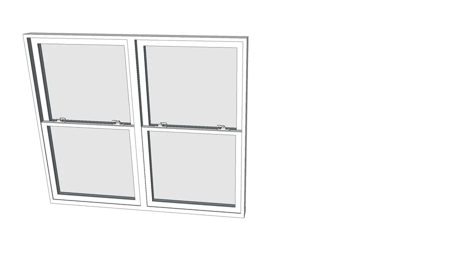 Window Vynil Clad Double hung | 3D Warehouse
