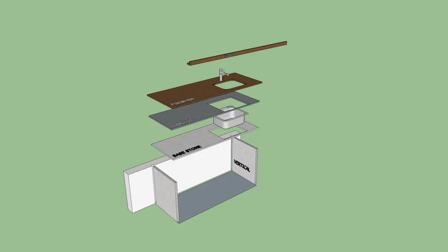 Sink Exploded | 3D Warehouse
