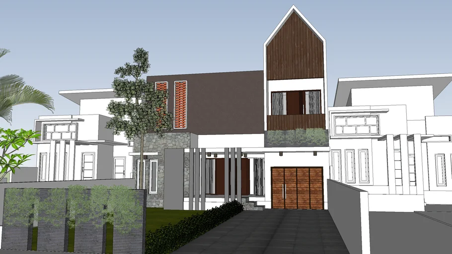 Rumah Type 150 Konsep Industrial