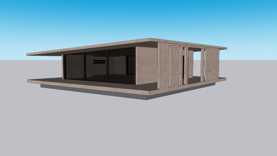 Sloped Roof House