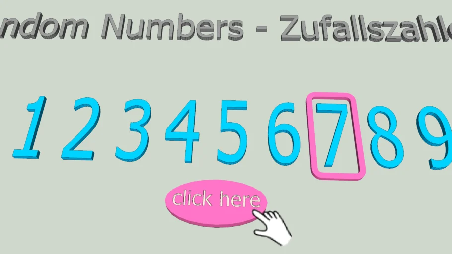 Random Numbers - Zufallszahlen  -  dynam. Components