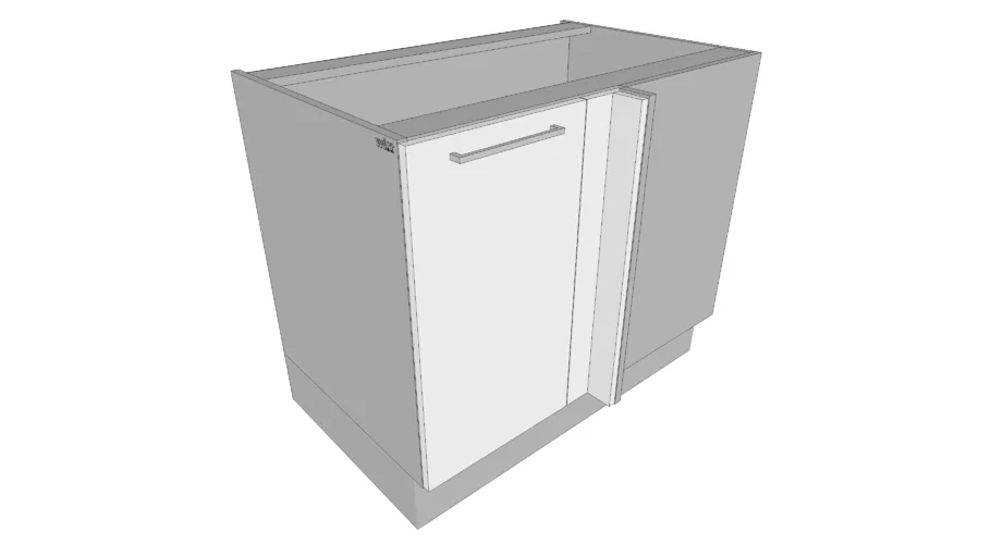 Base Blind Corner Cabinet w/1 Door – multi doors styles – dynamic kitchen cabinets – parametric dimensions – Witt Kitchen ®