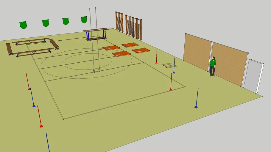 Ritterspiele (Kleinkinder-Turnen Geräteaufbau)