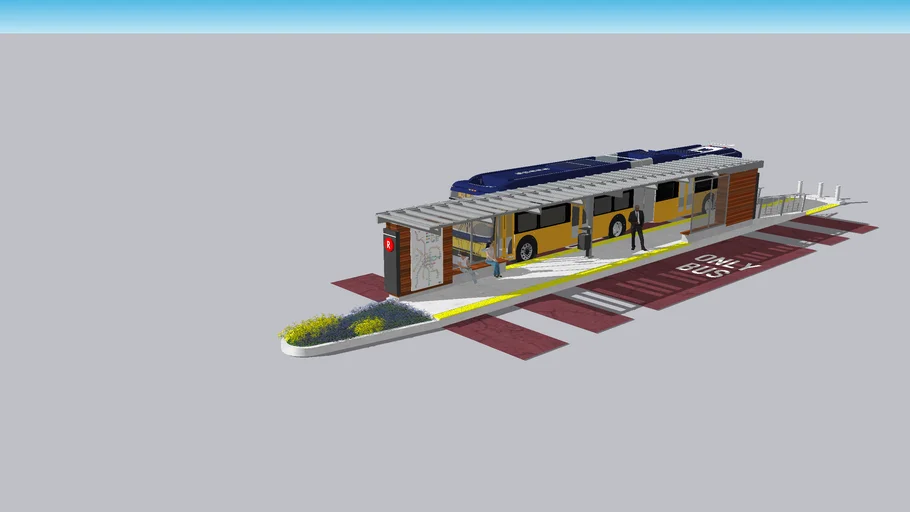 Bus Rapid Transit (BRT) Station/Stop (Median)