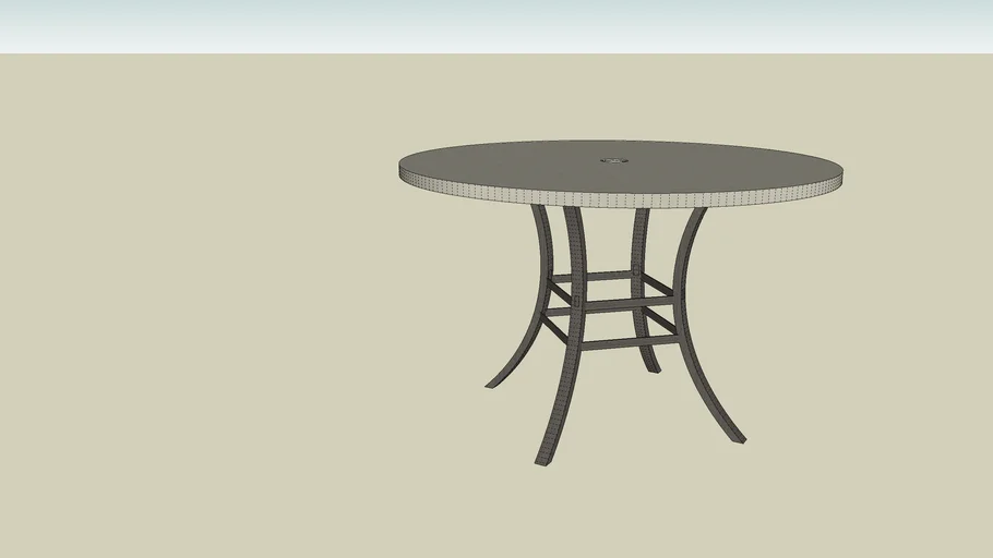 CORT ALUMINUM DINING TABLE