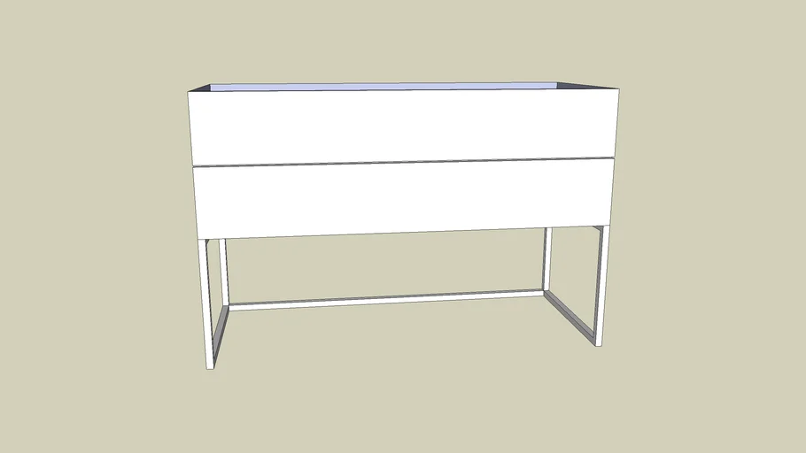 Mueble baño codis sobrebase metal