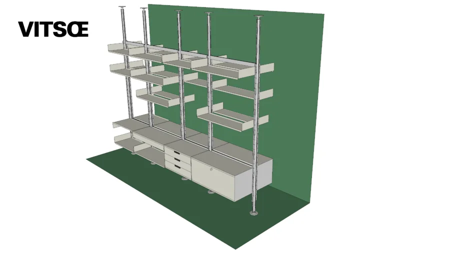 606 Universal Shelving System 'Compressed' example configuration