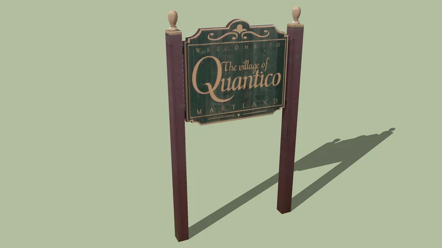 Welcome Sign Quantico, Maryland