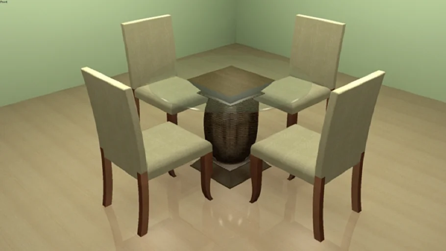 Conjunto de Mesa e Cadeiras (3)