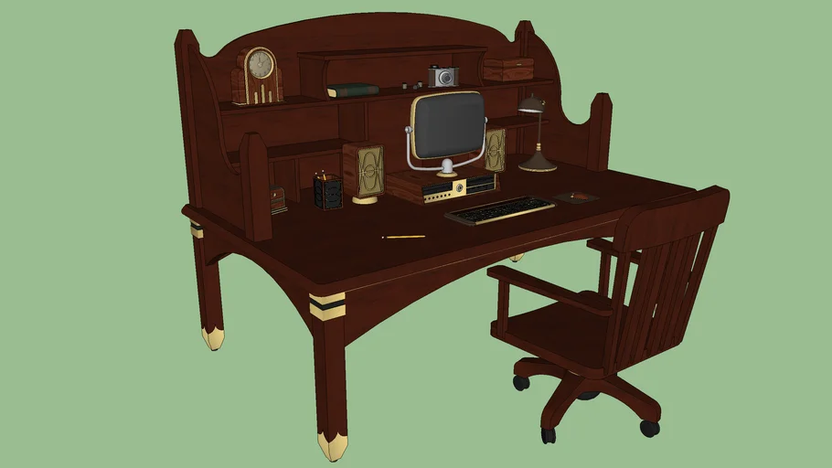 Vintage Style Computer Desk