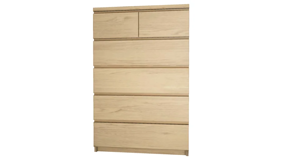 IKEA 6 DRAWER MALM VERTICAL VARIATION 1 | 3D Warehouse