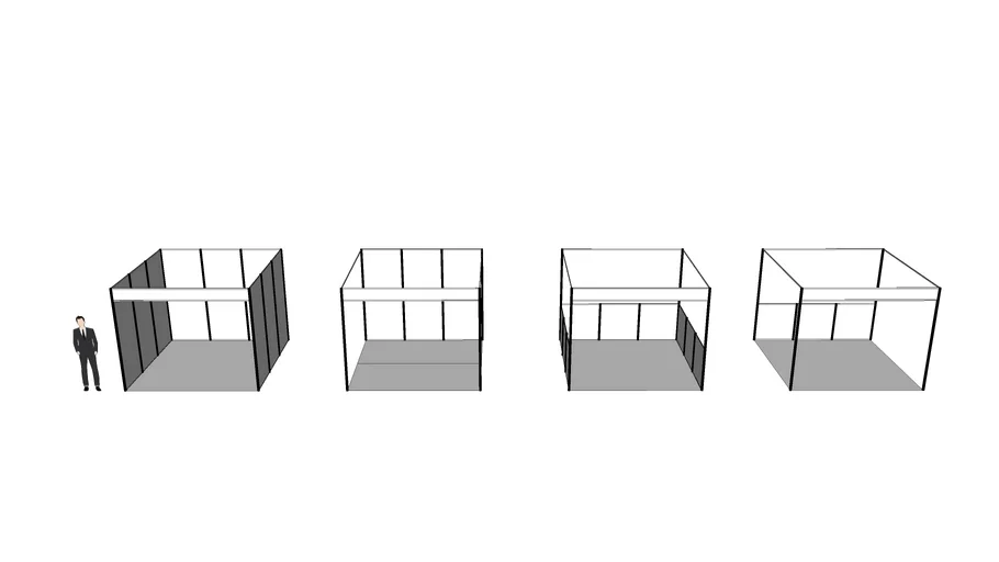 Booth Partition - บูธมาตรฐาน_3x3_OtToKiMJi