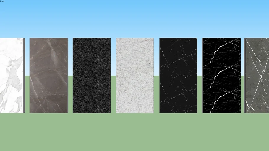 Material pared baño marmol