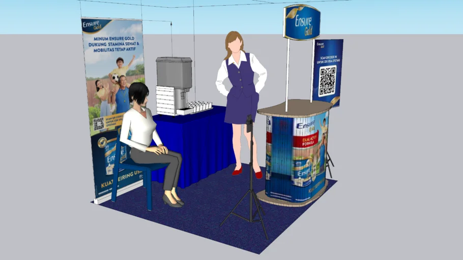 layouting booth ensure 2x2
