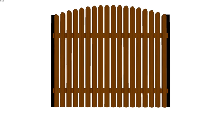 koneslonpro fence 2,5 м. забор-штакетник (Zaun)