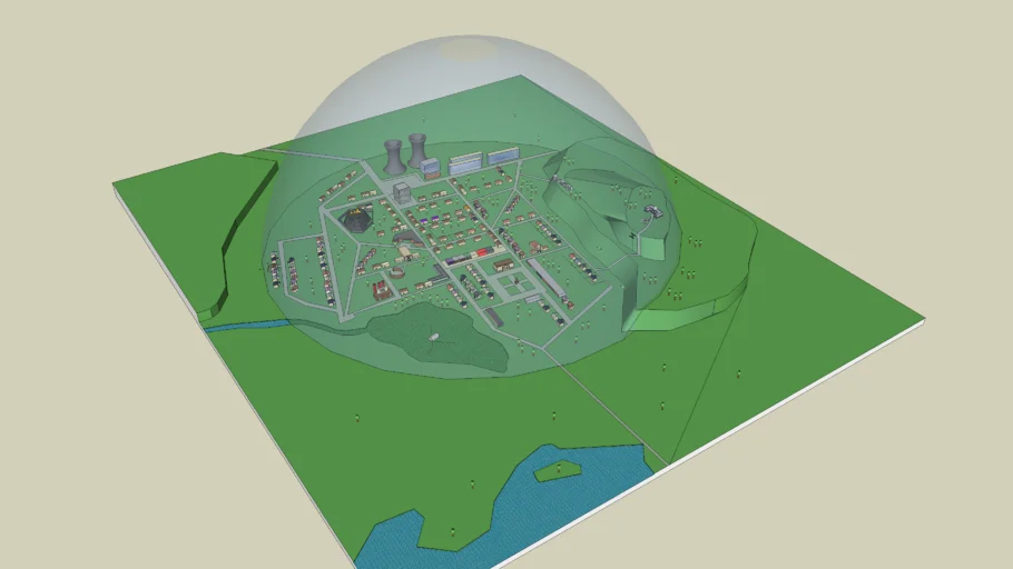 Springfield Under the Dome ( The simpsons Movie )